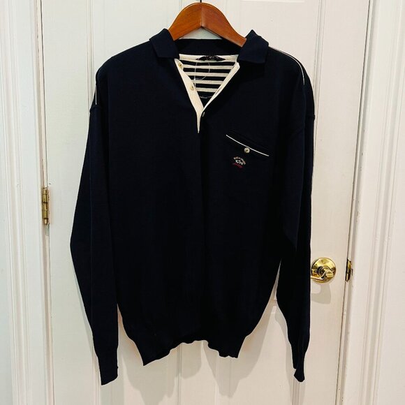Paul & Shark Yachting Sweater Jacket Button Pull Over Men's size XL - Picture 1 of 16